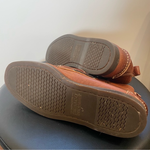 Sebago Chukka Hi Leather Boot Slip On Lace Up Shoe mens 8 brown loafer moccasin - Picture 8 of 8